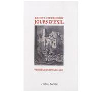 Jours D'exil - Troisième Partie (1854-1855)