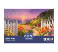 Jours printaniers romantiques Puzzle 1000 Pièces Adultes intéressant Puzzles 1000 Pièces Durable Jeux De Puzzle Décor À La Maison 38x26cm/1000pcs