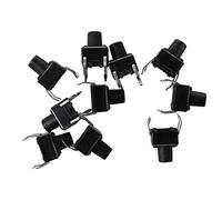 JOUSE 10 Pcs 6x6x7.5mm 4 Broches DIP PCB Interrrupteur a bouton poussoir tactile momentane