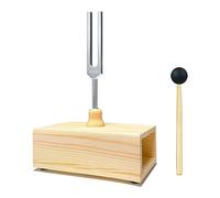 JOUSE Dipason de 432 Hz avec boîte de résonance, pour guérison sonore, enseignement de résonance du diapason, tests auditifs, méditation