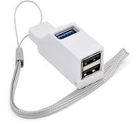JOUSE RéPartiteur de Concentrateur Multi-Interface Portable USB3.0 Hub Haute Vitesse Blanc