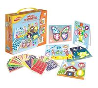 Maped Creativ - Coffret Tableaux de Gommettes Autocollantes - 5 Tableaux A5 à Décorer plus 1000 Gommettes - Loisirs Créatifs pour Enfants dès 4 ans