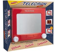Joustra Ardoise Magique Telecran Original pour Dessiner à l'Infini-Enfants dès 5 ans-Format 19X19 cm-Coloris Rouge, J41404, Multicolore