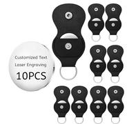 JOUWUI Lot de 10 jetons de poche personnalisables, porte-clés en cuir avec image ou texte pour la famille ou les amis, jeton de poche personnalisé pour l'amour