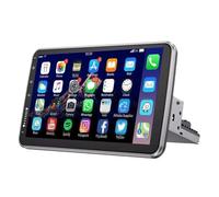 Jovarel CarPlay Autoradio Android 14, écran simple DIN, 4+64 Go, 10 pouces, compatible CarPlay, GPS rotatif