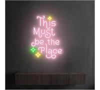 Jovarel Lumière néon Pour lampe au néon, ce doit être l'endroit idéal pour une enseigne à LED intensité variable pour alimentée 38 cm x 28(B)