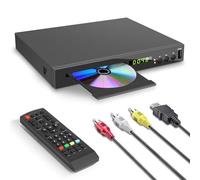 JOVELL Lecteur Blu-Ray pour Téléviseur (Région 2), Compact Lecteur CD DVD Multizone avec Sortie Coaxiale AV HDMI Entrée USB, Prise en Charge clé USB, Lecture des Disques Blu-Ray de la Région 2