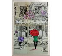 Jover, Loui - Poster - Au Vieux Paris + cadre amovible, Shinsuke® Maxi aluminium argenté, vitre acrylique