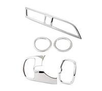 JOVERI 5 pièces/ensemble cadre de décoration de moulures intérieures de couverture de cercle de sortie d'air d'acier inoxydable, for Kia, Rio 4 K2 2017-2019 Garniture de grille d'aération de voiture