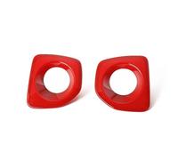 JOVERI Cadre de couverture décoration lampe antibrouillard avant voiture, for Suzuki, Jimny 2012-2017 accessoires ABS autocollants Housse de phare de voiture(Rot)