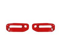 JOVERI Capots de lampe Garniture couverture décoration antibrouillard avant voiture, for DODGE, RAM 2018 2019 2020 2021 Accessoires ABS Housse de phare de voiture(Rot)