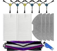 JOVERI Kit d'accessoires de remplacement for aspirateurs robots Eureka, NERE10s, E10S, Midea, M9, Obode A8 et A8 Plus Brosse pour aspirateur robot