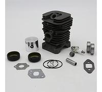 JOVERI Kit de Joint de roulement de manivelle de Piston de Cylindre, for JONSERED, CS2137 CS2138 2035, for Poulan, 2375 1950LE 1975 Woodshark 42cc tronçonneuse Ensemble de Piston pour tronçonneuse