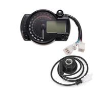 JOVERI,pour KOSO, LCD numérique moto RX2N compteur kilométrique compteur de vitesse instrument réglable MAX 299KM/H 7 couleurs tableau de bord Compteur kilométrique pour moto(With sensor 2)