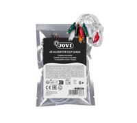 Jovi 5 câbles avec pinces crocodile pour projets électriques | Connexions électriques, multicolore, pour enfants 6+, Jovi TECH, connexion facile