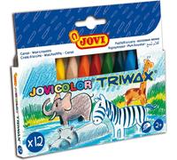 JOVI 973/12 JOVI Jumbo Easy Grip Wachsmalstifte farbsortiert, 12 St.