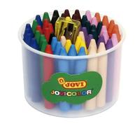 Jovi 98434 Color Craie Cire 75 Mm Diamètre 12 Mm Pot De Couleurs Assorties - 60