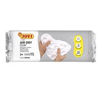 Jovi - Air Dry, Pâte à modeler autodurcissante à base d'argile humide, Séchage à l'air sans four, Couleur Blanc, 1kg, Idéale pour les enfants de 3 ans et plus (86)