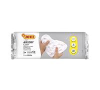 Jovi - Air Dry, Pâte à Modeler autodurcissante à Base d'argile Humide, Séchage à l'air sans Four, Couleur Blanc, 500 Grammes, Idéale pour Les Adultes et Enfants de 3 Ans et Plus