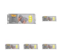 Jovi - Air Dry, Pâte à modeler autodurcissante à base d'argile humide, Séchage à l'air sans four, Couleur Gris, 500 Grammes, Idéale pour les enfants de 3 ans et plus (85G) (Lot de 5)