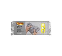 Jovi Pâte à modeler autodurcissante Air Dry, argile humide, séchage à l'air sans four, Gris 250 g