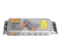 Jovi - Air Dry, Pâte à modeler autodurcissante à base d'argile humide, Séchage à l'air sans four, Couleur Gris, 500 Grammes, Idéale pour les enfants de 3 ans et plus (85G)