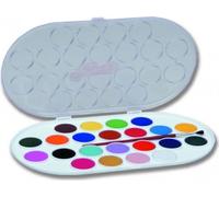 JOVI Boîte d'encre de Chine - Boîte d'encre opaque pour enfants - Boîte d'encre à l'eau 22 couleurs 30mm
