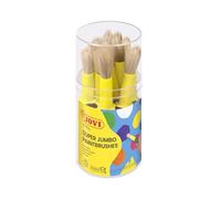 Jovi - Brosses d'école, 9 brosses grossières dans un pot, Poils naturels et manche en plastique, Anti-goutte et facile à nettoyer, Avec une couronne pour éviter de rouler (807)