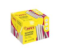 Jovi - Craies CLASSCOLOR, Boîte de 100 unités, Couleur Blanche, Elles ne produisent pas de poussière, Facile à effacer et très résistante, Sans gluten (1100)