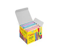 Jovi – Craies CLASSCOLOR, boîte 100 unités, couleurs assorties, sans poussière, effaçables (1120)