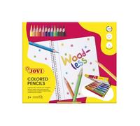 Jovi - Crayons de couleur sans bois, Étui de 288 crayons triangulaires
