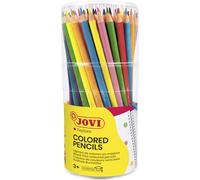 Jovi Crayons de couleurs sans bois – 84 couleurs vives – Mine résistante