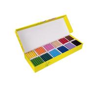 Jovi - Crayons ronds, Boîte de 300 unités, Couleurs assorties, Trait lisse et uniforme, Résistant et performant, Sans gluten (989)