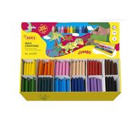 Jovi Crayons ronds – Boîte 300 unités, couleurs assorties, trait lisse, résistant et performant