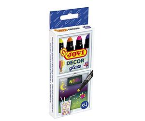 Jovi Décor Glass Craie à La Cire Étui de 4 Couleurs néon (1904N)
