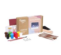 Jovi - DIY Air Dry Window - Kit d'artisanat pour réaliser UN PAYSAGE avec de l'argile blanche séchée à l'air + peintures et outils (2704)