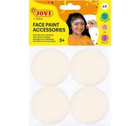 Jovi éponges à maquillage visage peinture accessoires ø50mm sachet de 4 white