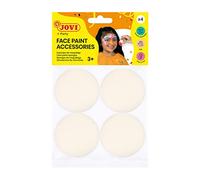 Jovi - Éponges de maquillage pour le visage haute densité, 4 unités, réutilisables (17904SP)