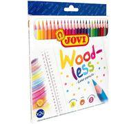 Jovi Ensemble de crayons triangulaires en bois 24 couleurs TSA