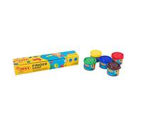 Jovi - Finger Paint, Peinture au doigt, Caisse de 5 pots 35 ml | 100% lavable, À base d'ingrédients naturels, Sans gluten