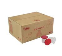 Jovi - Gobelet Anti-basculement avec Couvercle, Boîte de 30 unités, pour Nettoyer Les pinceaux, Prévient Les déversements (125/30)