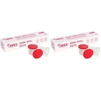 Jovi - Gobelet Anti-basculement avec Couvercle, Caisse de 5 unités, pour Nettoyer Les pinceaux, Prévient Les déversements (125) (Lot de 2)