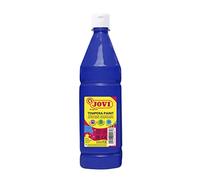 Jovi – Gouache liquide – 1 L – bleu foncé – ingrédients naturels, facile à laver, sans gluten