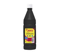 Jovi – Gouache liquide 1L noire, naturelle, facile à laver, sans gluten, idéale pour l'école (51130)