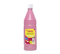 Jovi - gouache liquide de 1000 ml, couleur rose, peinture à base d'ingrédients naturels, facile à laver, sans gluten, idéale pour une utilisation scolaire