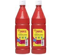 Jovi - Gouache liquide, bouteille de 1L, Couleur Rouge (Lot de 2)