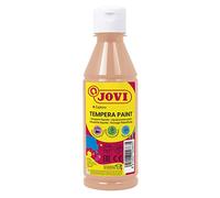 Jovi - Gouache Liquide, Bouteille de 250ml, Couleur Beige, Peinture à Base d'ingrédients naturels, Facile à Laver, sans Gluten, Idéal pour l'école (50209)