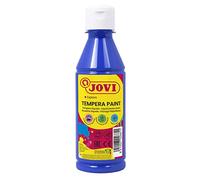 Jovi - Gouache Liquide, Bouteille de 250ml, Couleur Bleu foncé, Peinture à Base d'ingrédients naturels, Facile à Laver, sans Gluten, Idéal pour l'usage Scolaire (50224)