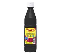 Jovi – Gouache liquide (50630) – Ingrédients naturels, Lavable – Noir 500 ml