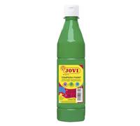 Jovi - Gouache liquide, bouteille de 500ml, Couleur vert clair | Peinture à base d'ingrédients naturels, Facile à laver, Sans gluten, Idéal pour l'école